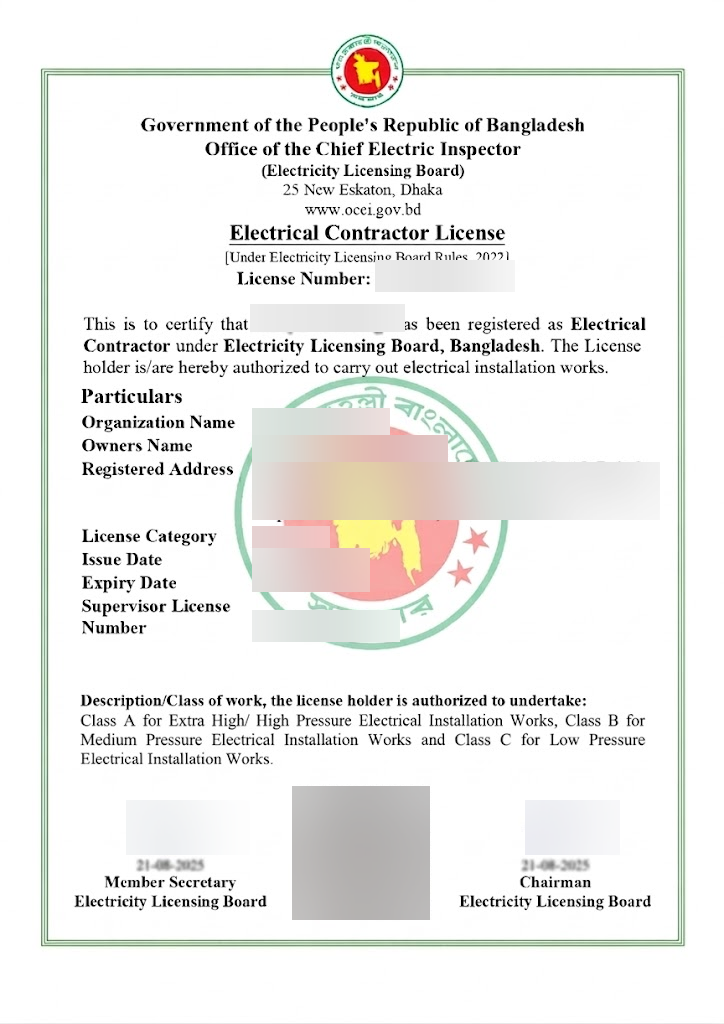 Electrical Contractor License